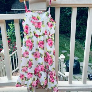 Girls floral sundress size small (5/6)